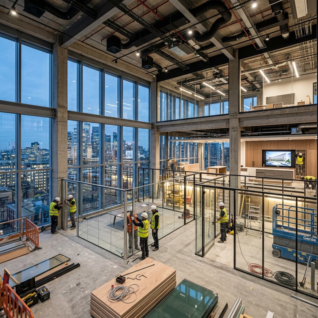 High-end commercial construction by ALUX